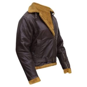 Alternative view of Men B3 Flying Aviator Pilot Shearling Jacket