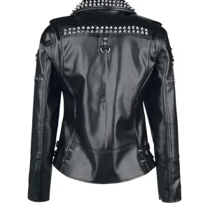 Alternative view of Black Studded Leather Jacket