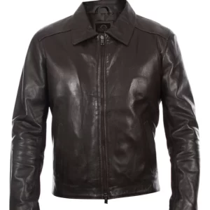 Men Brown Italian Real Leather Jacket