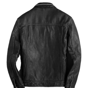 Alternative view of Mens Causal Shirt Style Lambskin Jacket
