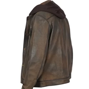 Alternative view of Mens Dark Brown Distressed Jacket