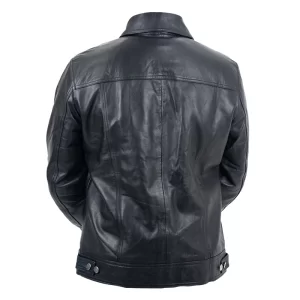 Alternative view of Mens Genuine Leather Trucker Jacket