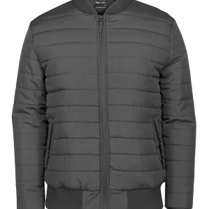 Alternative view of Horizontal Design Puffer Jacket