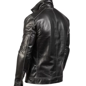 Alternative view of Men Hudson Black Biker Jacket