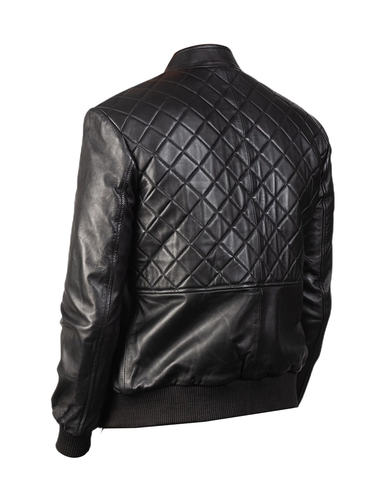 Men Moda Black Leather Jacket - Image 3