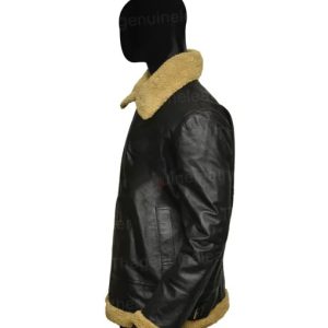 Alternative view of Mens Aviator Black Jacket