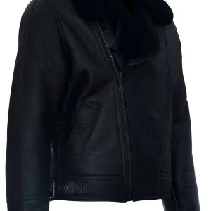 Alternative view of Men’s Aviator Leather Shearling Jacket