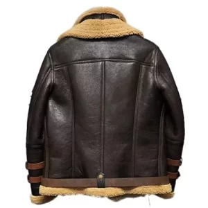 Alternative view of Mens B3 Flight Shearling Aviator Leather Jacket