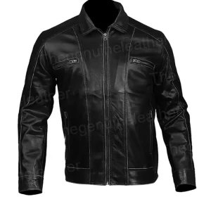 Mens Black Leather Jacket