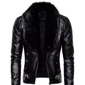 Men's Black Retro Aviator Jacket