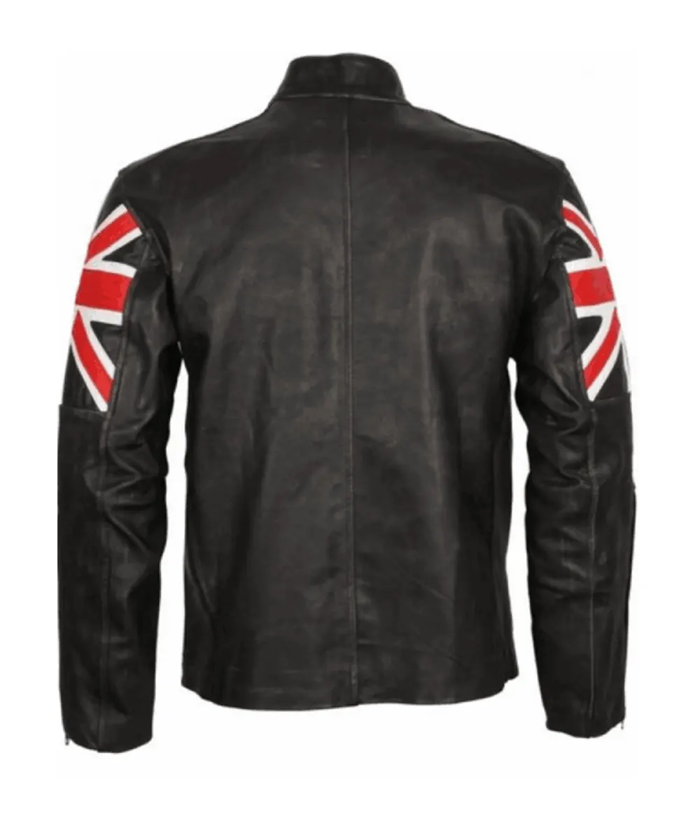 Mens Genuine Biker Jacket - Image 2