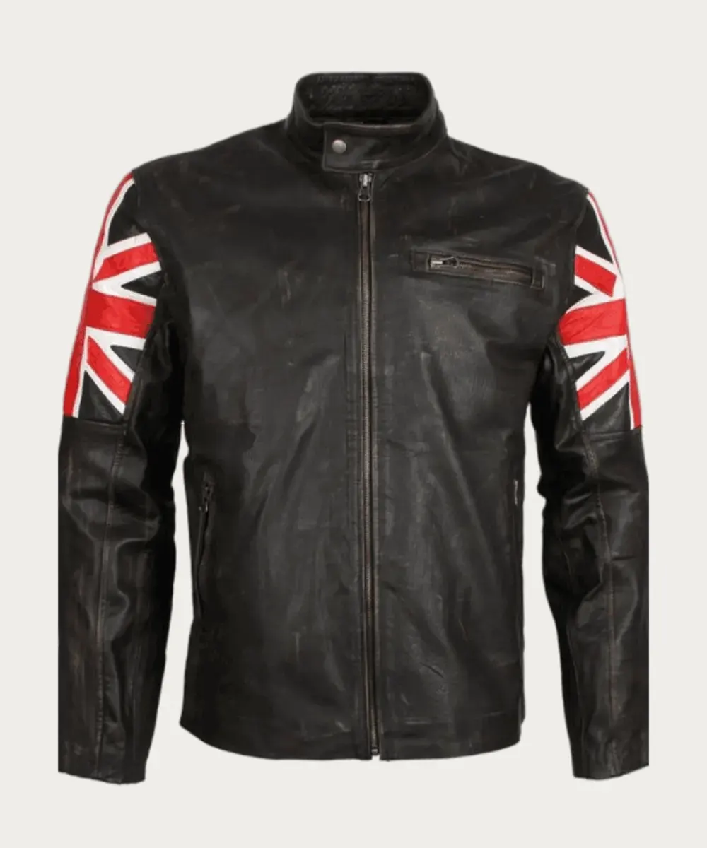 Mens Genuine Biker Jacket
