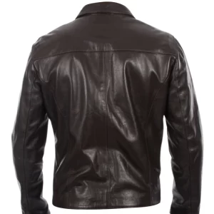 Alternative view of Men Brown Italian Real Leather Jacket