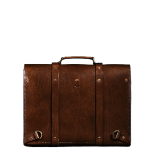 Alternative view of Men's Brown Leather Barbour Laptop Bag