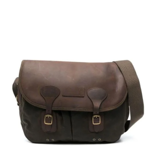 Men's Brown Wax Leather Tarras Bag