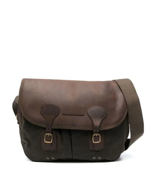 Men's Brown Wax Leather Tarras Bag