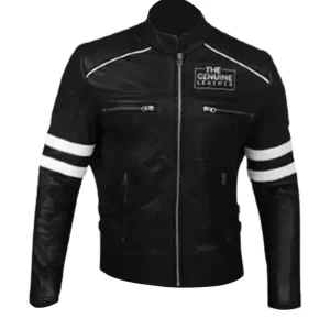 Men's Cafe Racer Genuine Leather Jacket