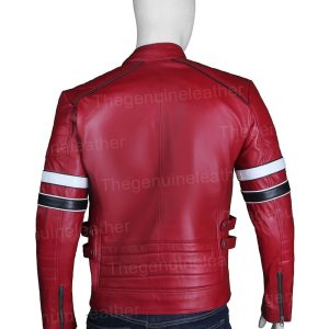 Alternative view of Mens Red Cafe Racer Jacket