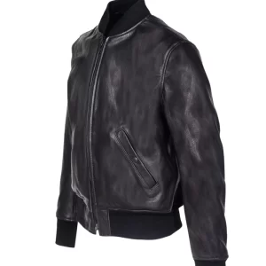 Alternative view of Men Casual Black Bomber Jacket