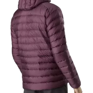 Alternative view of Men's Burgundy Puffer Jacket