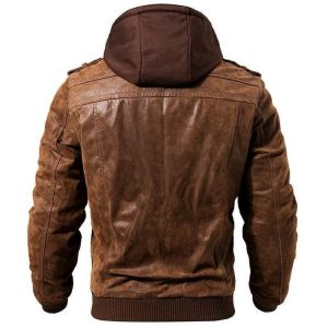 Alternative view of Men’s Brown Hooded Jacket
