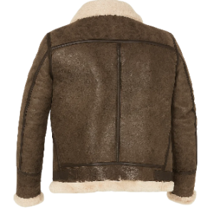 Alternative view of Men's Dark Brown Flight Bomber Leather Jacket