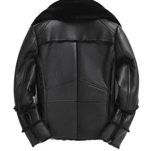 Alternative view of Mens Double Collar Sheepskin Biker Jacket