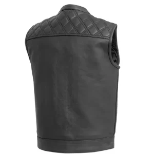 Alternative view of Men Downside Motorcycle Leather Vest