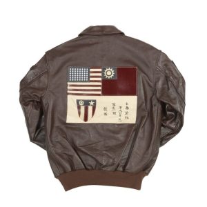 Alternative view of Mens Flying Tigers A-2 Brown Jacket