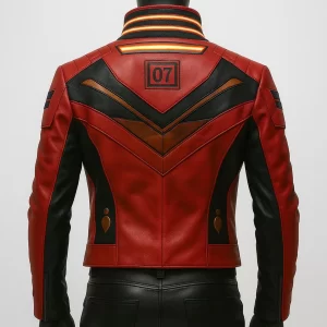 Alternative view of Men's Handmade Cyberpunk Leather Jacket