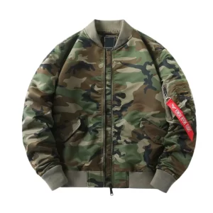 Men's Military M81 Woodland Flight Camo Jacket