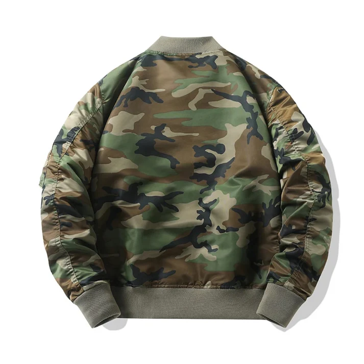 Men's Military M81 Woodland Flight Camo Jacket - Image 2