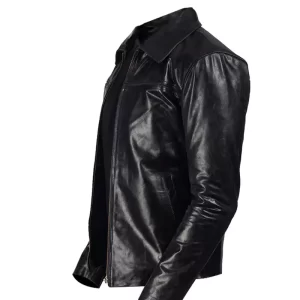 Alternative view of Men Mystical Black Leather Jacket