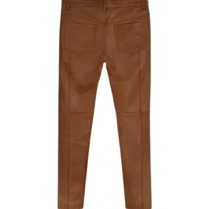 Alternative view of Mens Noach Brown Leather Pants
