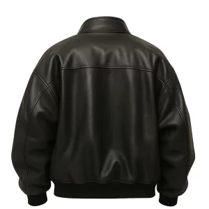 Alternative view of Men’s Premium Black Bomber Oversized Jacket