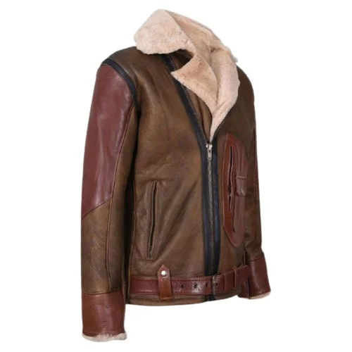 Mens RAF B3 Aviator Flying Bomber Jacket - Image 3