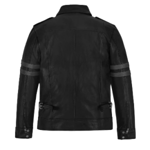 Alternative view of Mens Resident Evil Black Leather Jacket