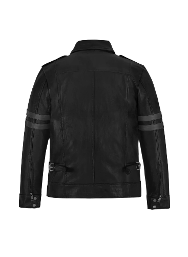 Mens Resident Evil Black Leather Jacket - Image 2