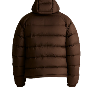 Alternative view of Mens Responsible Down Puffer Brown Jacket