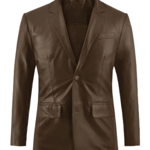 Alternative view of Mens Scottish Brown Leather Suit