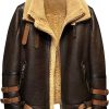 Men's Shearling Jacket B3 Flight Leather Jacket