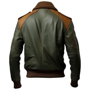 Alternative view of Men’s A2 Sheepskin Aviator Leather Jacket