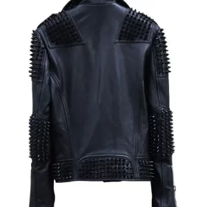 Alternative view of Mens Rock Punk Studded Biker Jacket