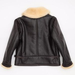 Alternative view of Navy M-445A Flight Shearling Leather Jacket