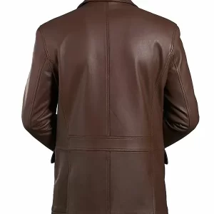 Alternative view of Mens Classic Brown Leather Blazer