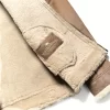 Sandstone Brown Sale Shearling Leather Bomber Jacket