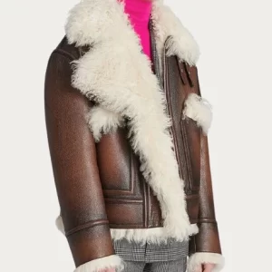 Alternative view of Men Brown Shearling Jacket