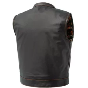 Alternative view of The Club Cut Motorcycle Leather Vest