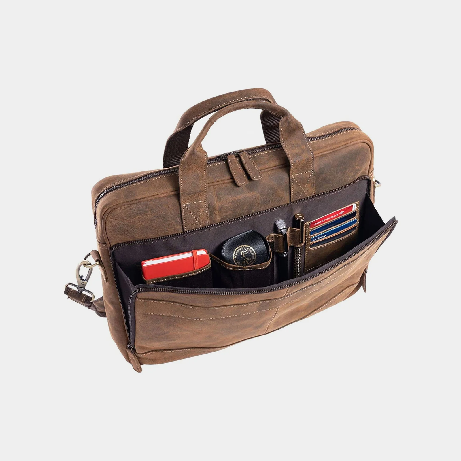 The Skyler American Dark Brown leather bags - Image 4