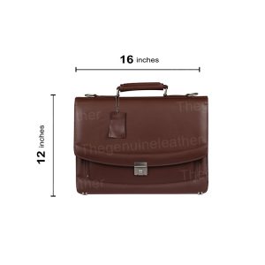 Alternative view of Venezia Brown Briefcase Laptop Bag